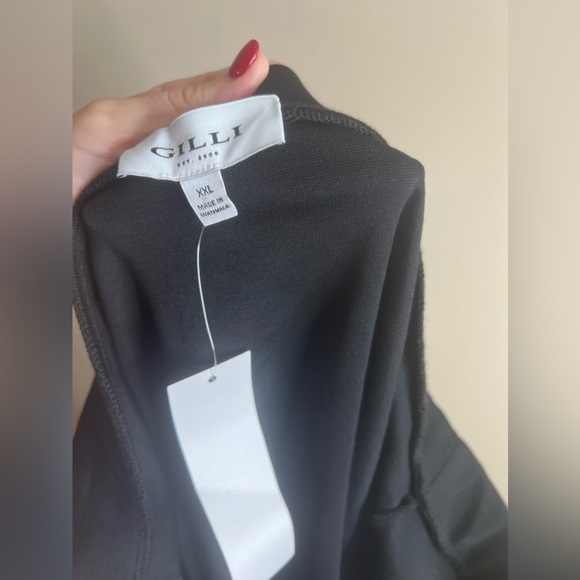 NWT gilli black knit skirt with belt XXL - Picture 4 of 9